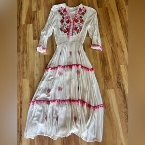 Chicwish Embroidered Midi Dress